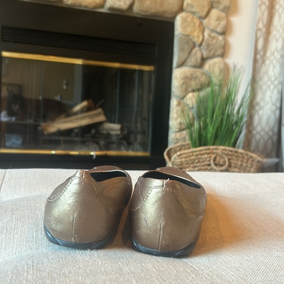 Prada Metallic Bronze Ballet Flats Size 37.5 - Picture 5 of 7